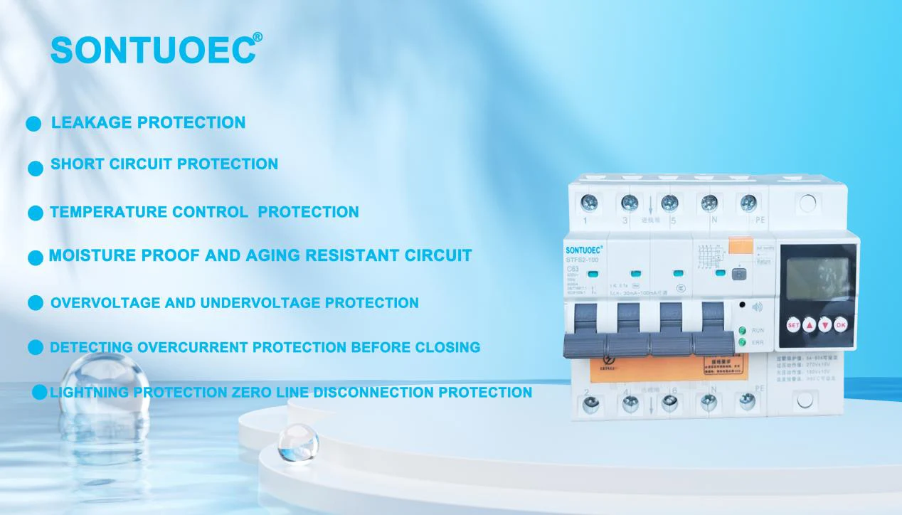100A 2p 4p Multifunctional RCBO