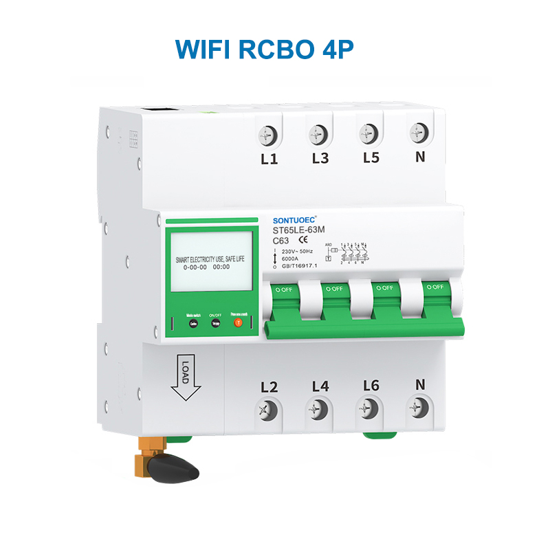 IoT বুদ্ধিমান চাৰ্কিট ব্ৰেকাৰ ৱাইফাই MCB RCBO