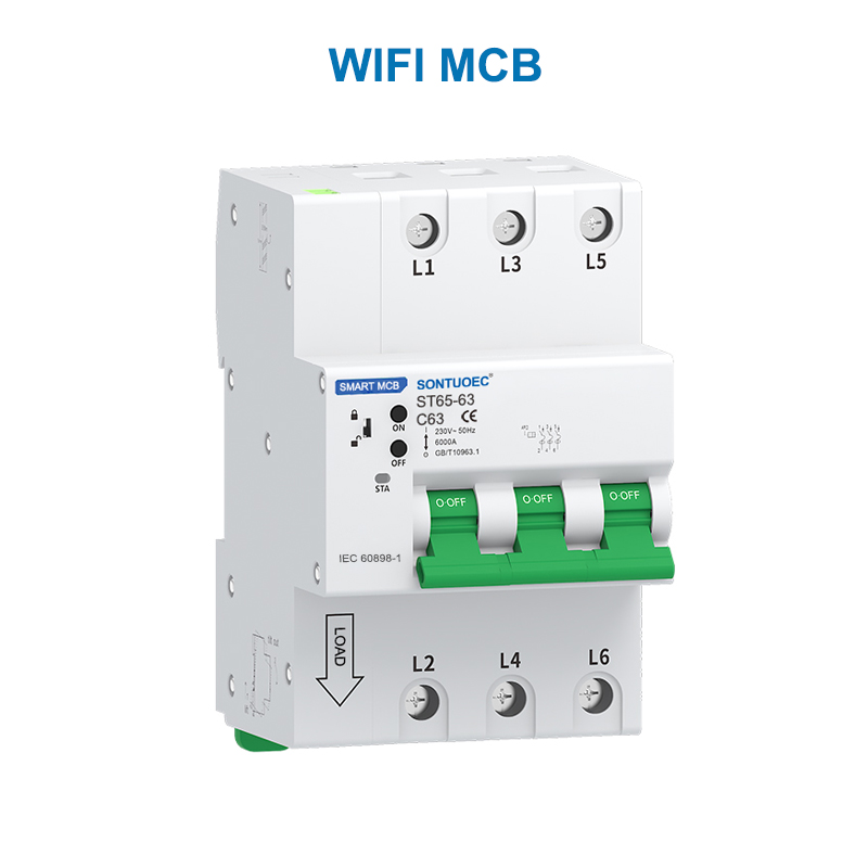 ৱাইফাই RS485 বহুমুখী IoT বুদ্ধিমান MCB RCBO বুদ্ধিমান মাইক্ৰ' চাৰ্কিট ব্ৰেকাৰ